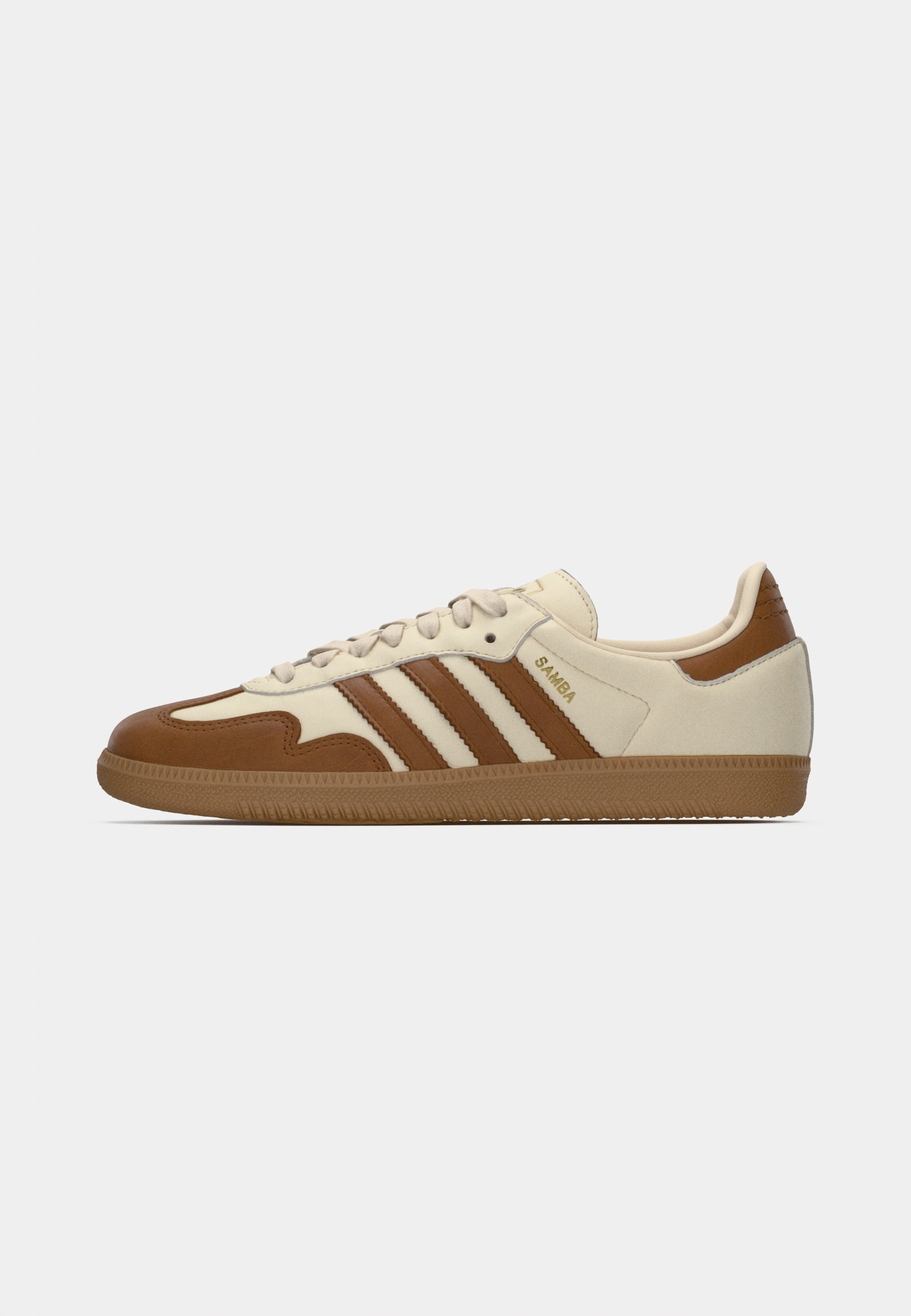 adidas Originals SAMBA OG - Sportbačiai - white/dusky bronze/gold