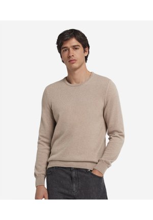 RUNDHALS - Strickpullover - Natural