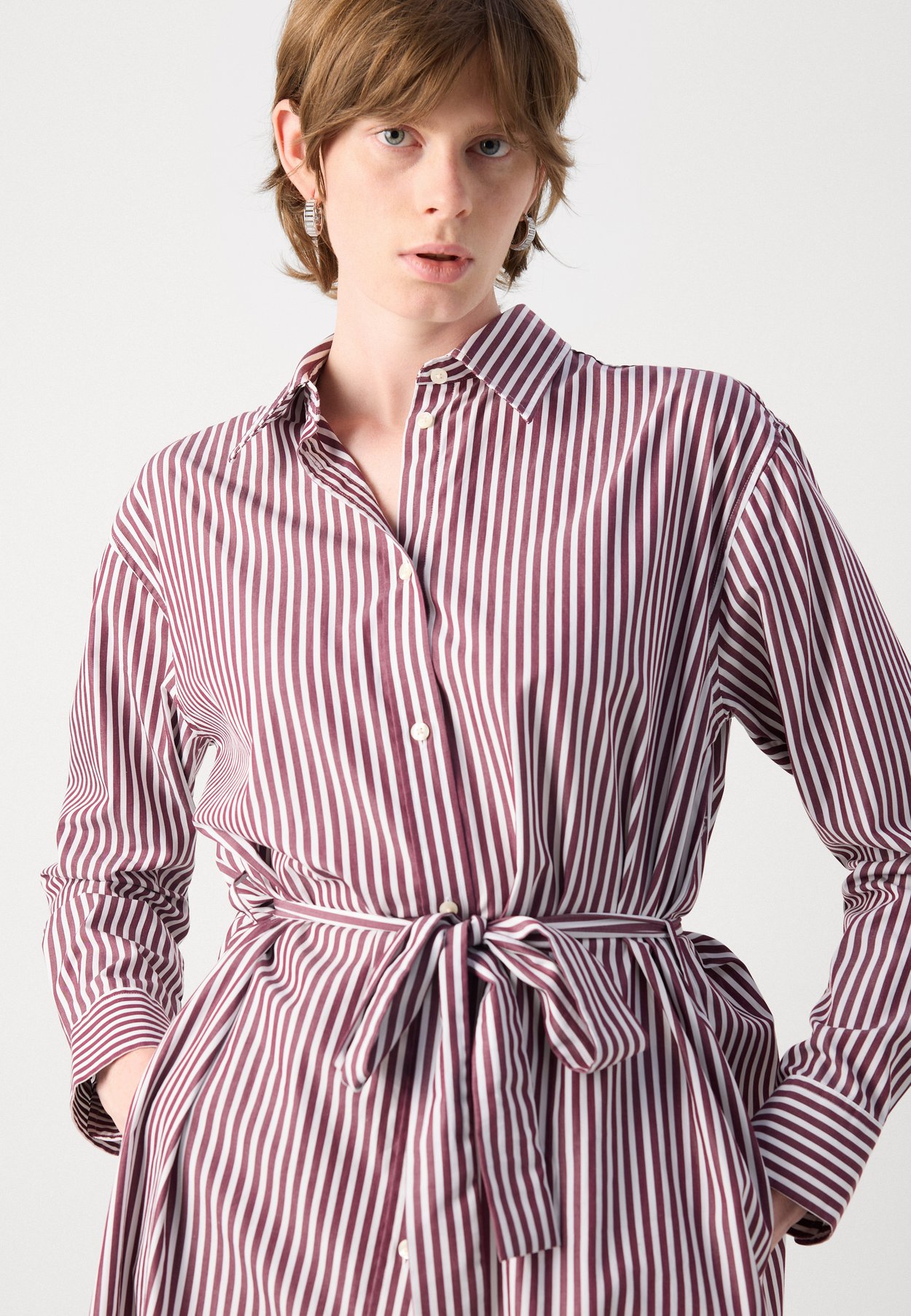 BELTED CLASSIC SHIRT DRESS