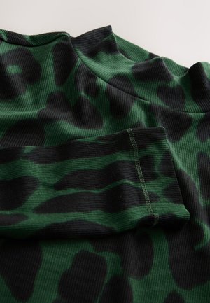 Next REGULAR FIT - RIBBED LONG SLEEVE  . - Ilgarankovis viršutinės dalies drabužis - green animal