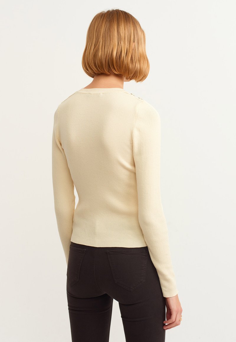 Damen Strickjacken | OXXO Strickpullover moon sheel/offwhite - JH13955 Damen Strickjacken | OXXO Strickpullover moon sheel/offwhite - JH13955