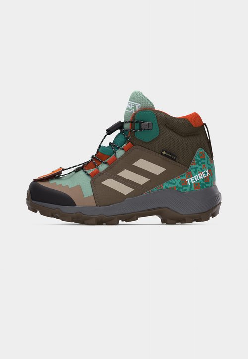 adidas MID GTX MINECRAFT UNISEX - Zapatillas de senderismo - hazy green/alumina/earth strata — photo 2