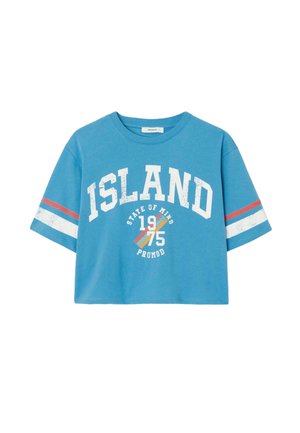 COURT CAMPUS 75 - T-shirt imprimé - imprimé bleu