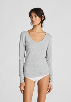 GAI+LISVA IVY - Long sleeved top - 601 light grey melange