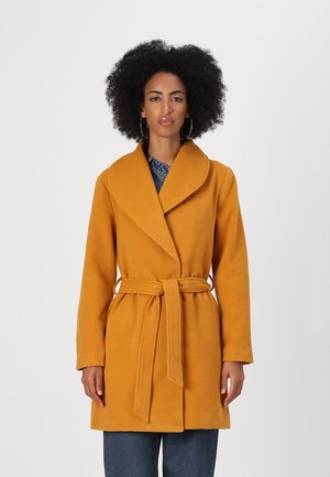JDYFRANKIE SHAWL COAT  - Klasisks mētelis - sudan brown