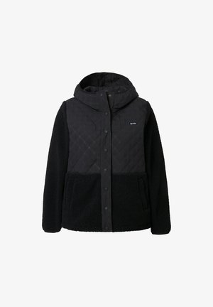 Ulla Popken, MIXED TEXTURE JACKET - Forro polar - black