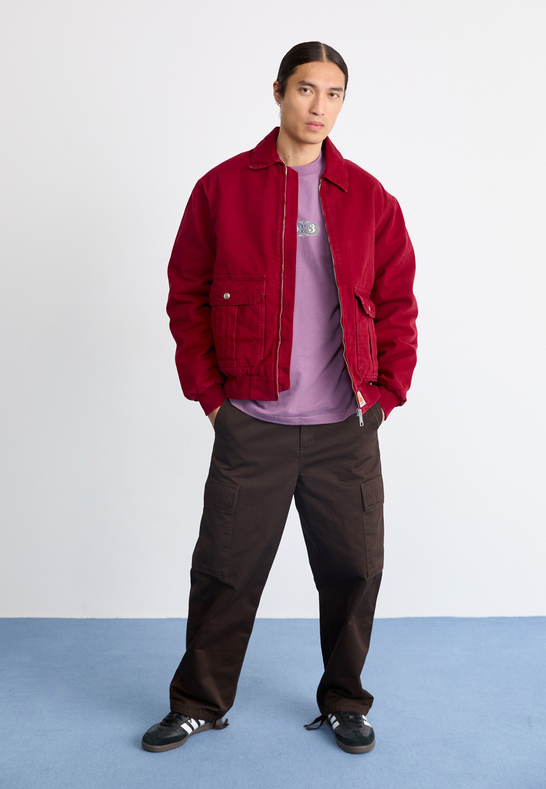 Carhartt WIP STANTON JACKET - Light jacket - scarlet stone washed