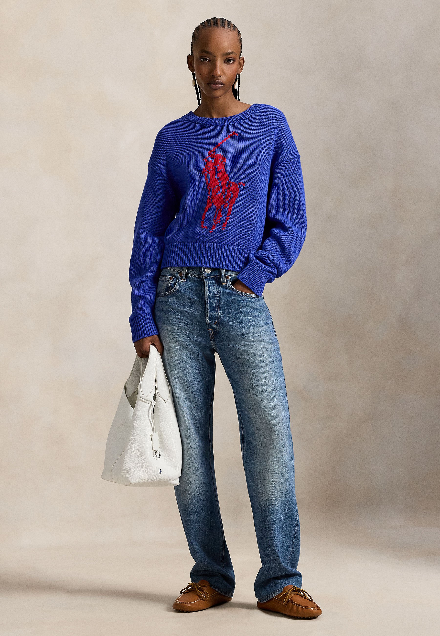 Polo Ralph Lauren BIG PONY COTTON CREWNECK SWEATER - Jumper
