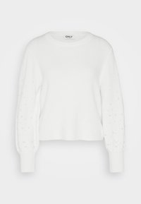ONLKINNE DETAIL O NECK - Neule - cloud dancer