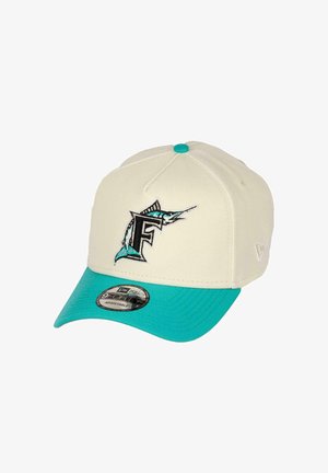 New Era FLORIDA MARLINS MLB INAUGURAL SEASON SIDEPATCH COOPERSTOWN CHROME A-FRAME SNAPBACK - Cap - weiss