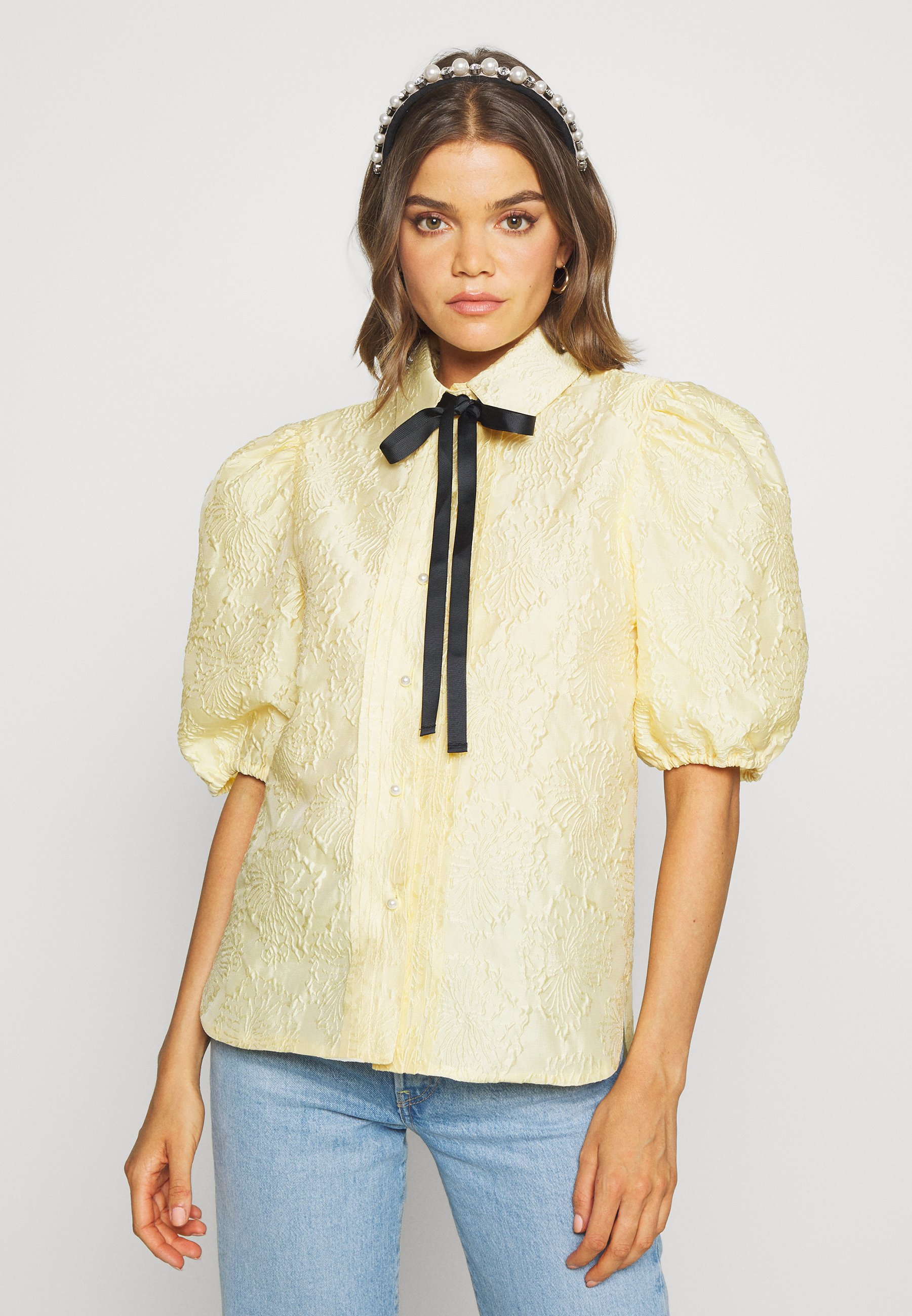 Sister Jane BUTTERCUP PUFF SLEEVE SHIRT Bluser yellow Sister Jane BROIDERY RANCH SCALLOP SHIRT - Bluser - yellow