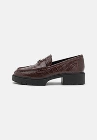 EMBOSSED CROC LOAFER - Slip-ons - maple