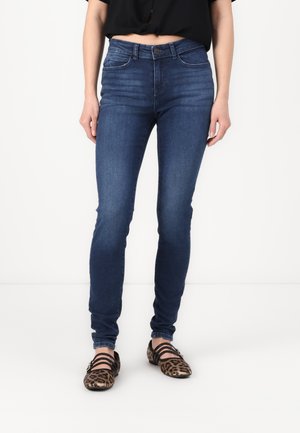 NMLUCY - Aptempti džinsai - dark blue denim