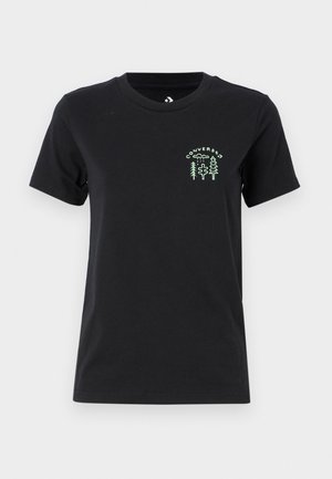 Converse FOREST ART TEE - Trükipildiga T-särk - black