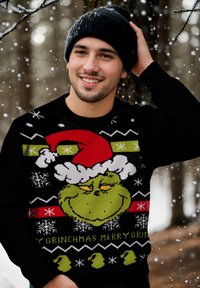 United Labels The Grinch Felpa con Cappuccio Oversize per Uomo - Pullover Oversize da Uomo con Coperta soffice Verde