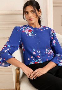 Love & Roses SCALLOP PINTUCK FLUTE SLEEVE - Palaidinė - blue