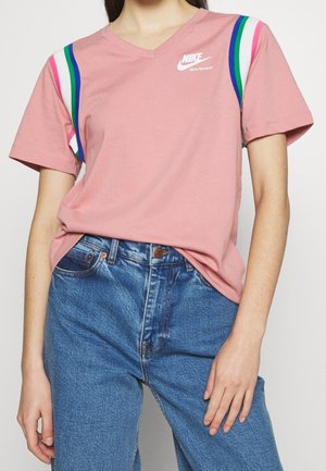 T-shirt med print - pink