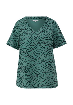 MIT FRONTPRINT - T-Shirt print - smaragd