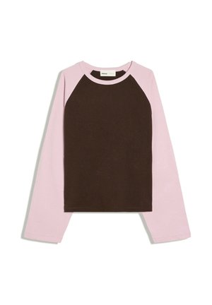 Bershka, TSHIRT - T-shirt à manches longues - dark brown
