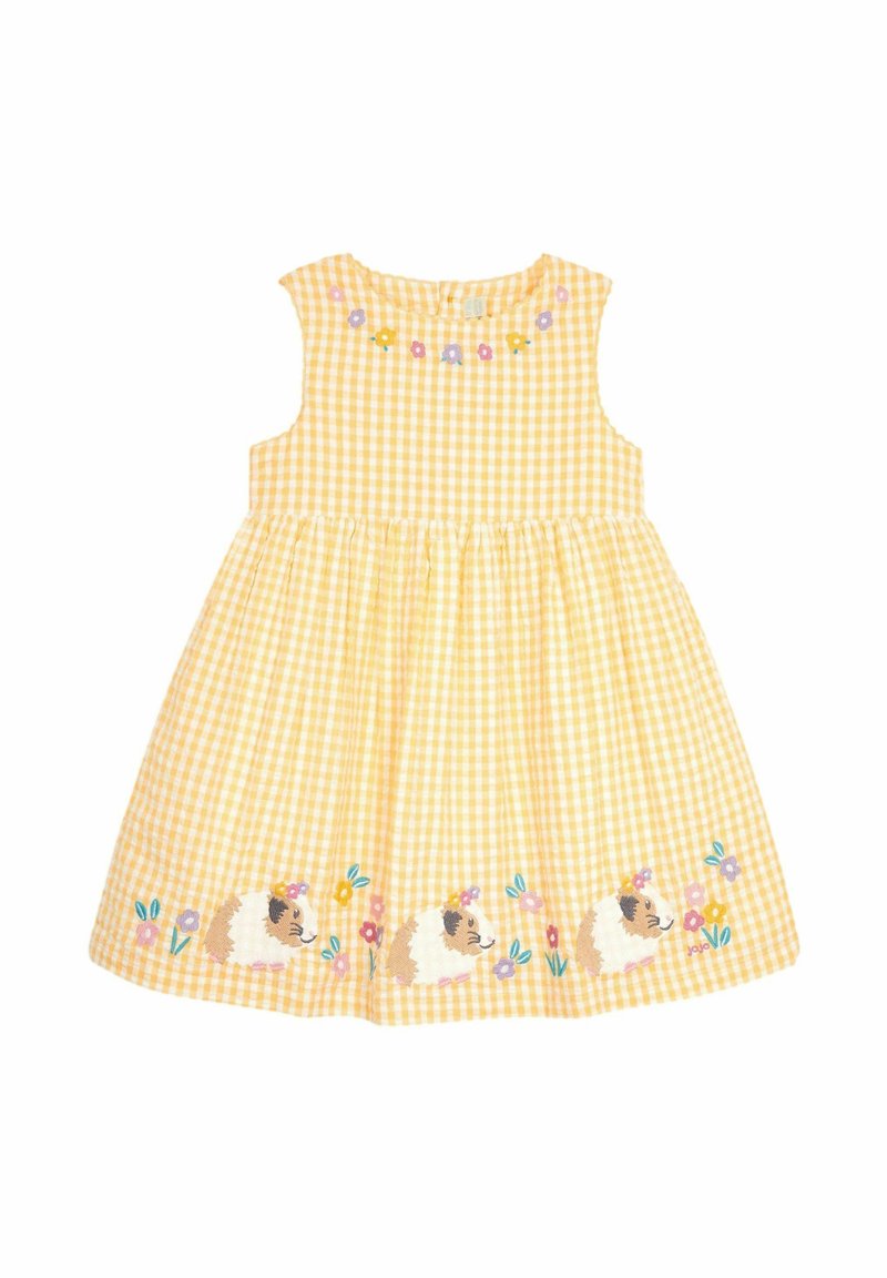 JoJo Maman Bébé REGULAR FIT - Freizeitkleid - yellow guinea pig