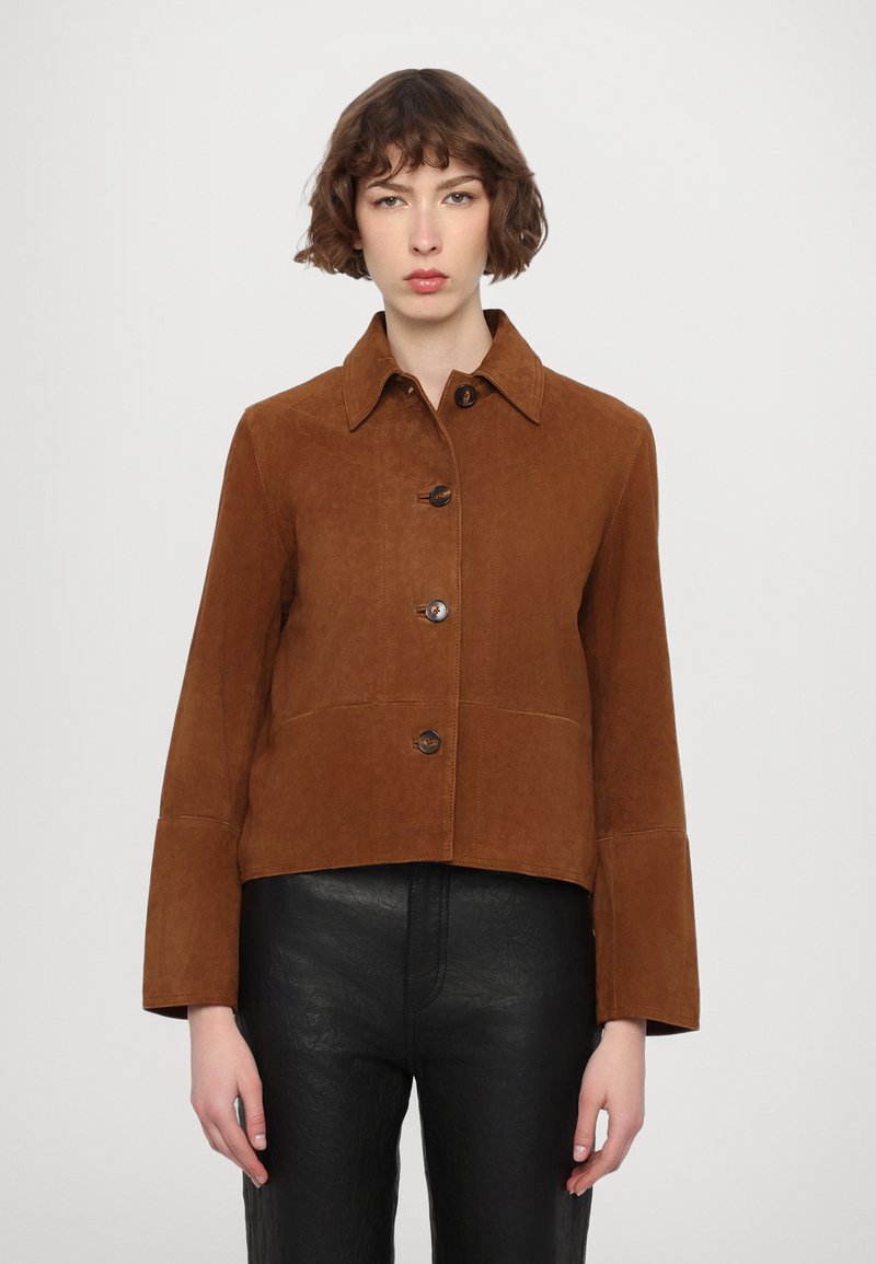 Zadig & Voltaire LESSA - Leather jacket - cognac