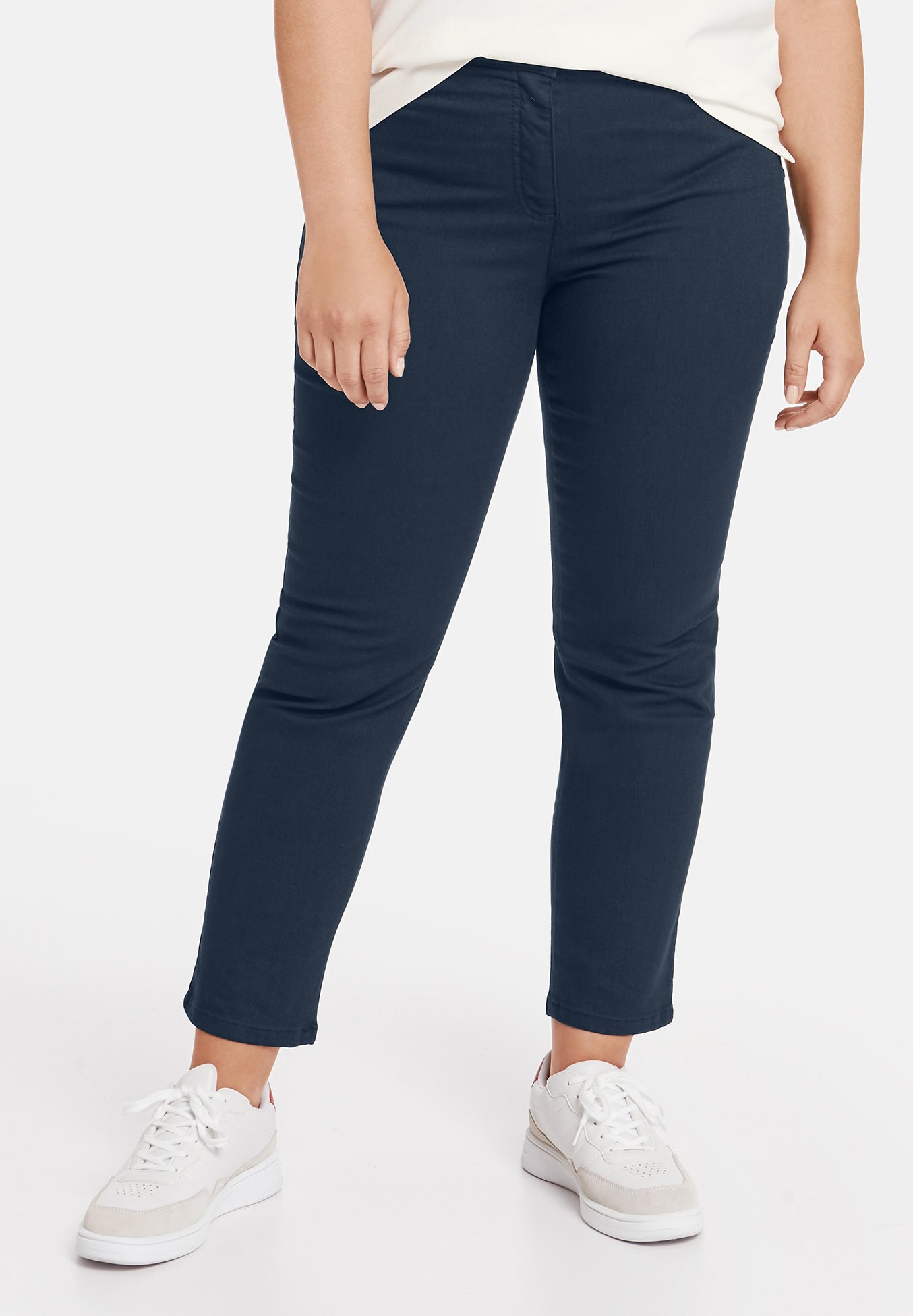 Samoon BETTY - Broek - navy/Blauw - Zalando.nl