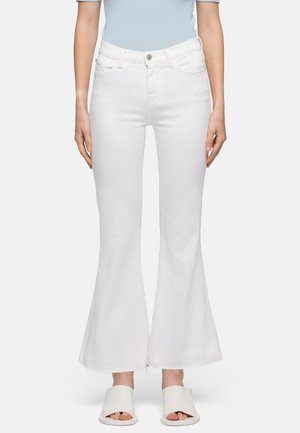 Flared jeans - white
