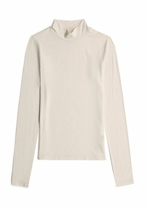 G-STAR, MOCK SLIM T-SHIRT - Maglietta a manica lunga - dk talc