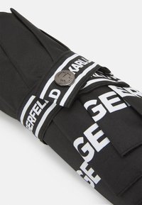 KARL LAGERFELD LOGO UMBRELLA - Ομπρέλα - black