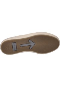 Beige shoe sole with a textured brown surface. Features a prominent gray arrow and the brand name "JOSEF SEIBEL" engraved.