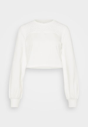 ONLY ONLJUCIE CROPPED - Sweatshirt - cloud dancer
