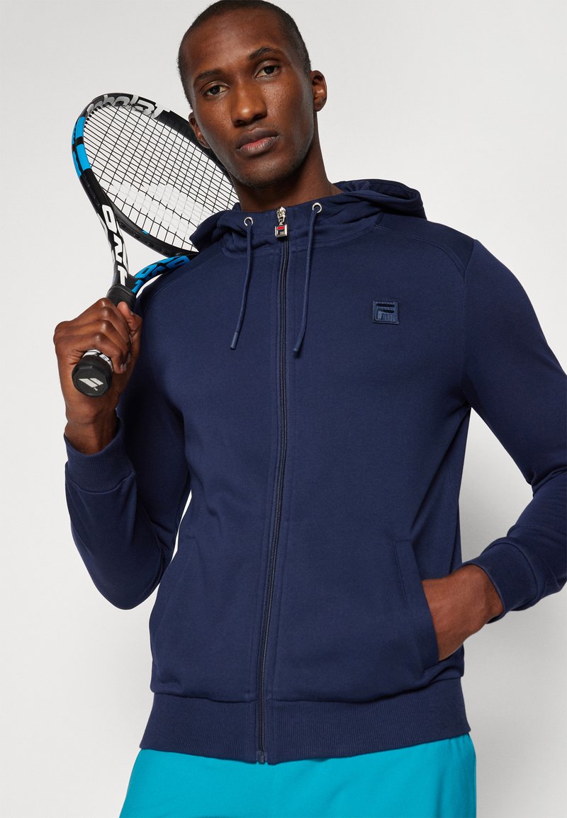 Felpa Con Cappuccio Blu Sottile, Felpa Con Cappuccio Della - Foto 7