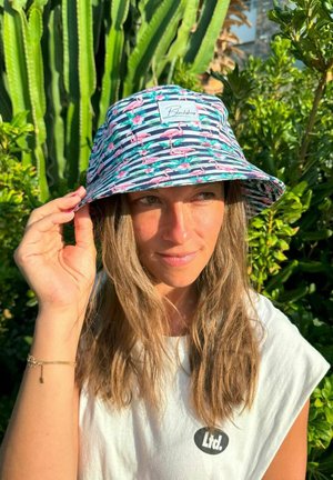 TROPICAL FLAMINGO BUCKET - Hat - blue white