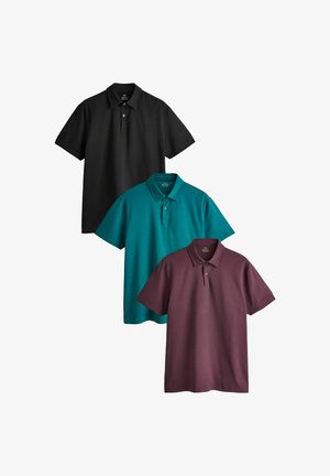 Next, POLOS THREE PACK - Poloshirt - teal purple black