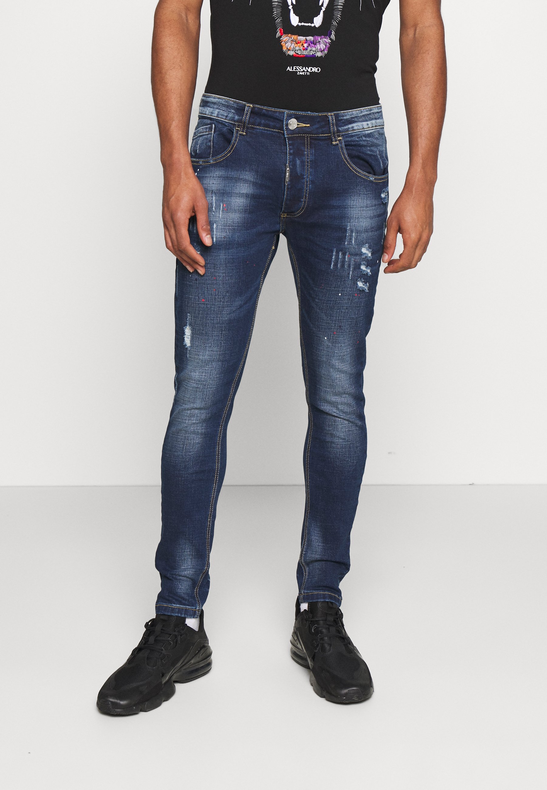 Alessandro Zavetti LUCIANO SUPER SLIM FIT - Jeans Skinny Fit - mid blue  wash/blau - Zalando.de