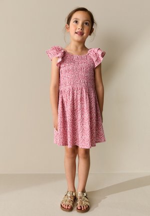 Next, REGULAR FIT - SMOCKED FRILL SLEEVE - Hverdagskjole - pink floral