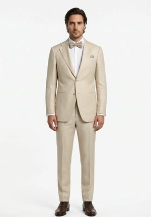 Real Guys, SET BESTEHEND AUS FLIEGE UND EINSTECKTUCH - Mouchoir de poche - beige