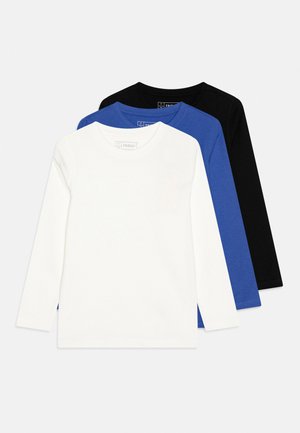 Friboo by Zalando, 3 PACK UNISEX - Camiseta de manga larga - black/blue/white