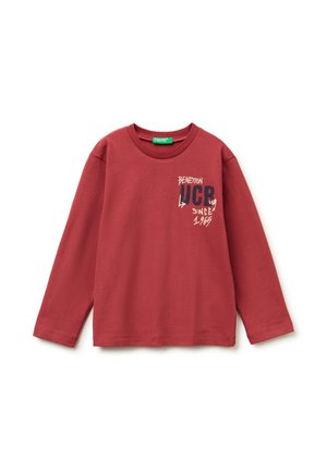 WITH LOGO PRINT - Maglietta a manica lunga - red
