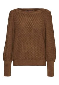 Vero Moda Curve Jersey de punto - mottled brown