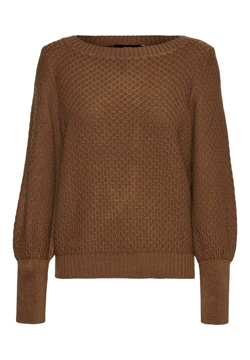 Vero Moda Curve Jersey de punto - mottled brown