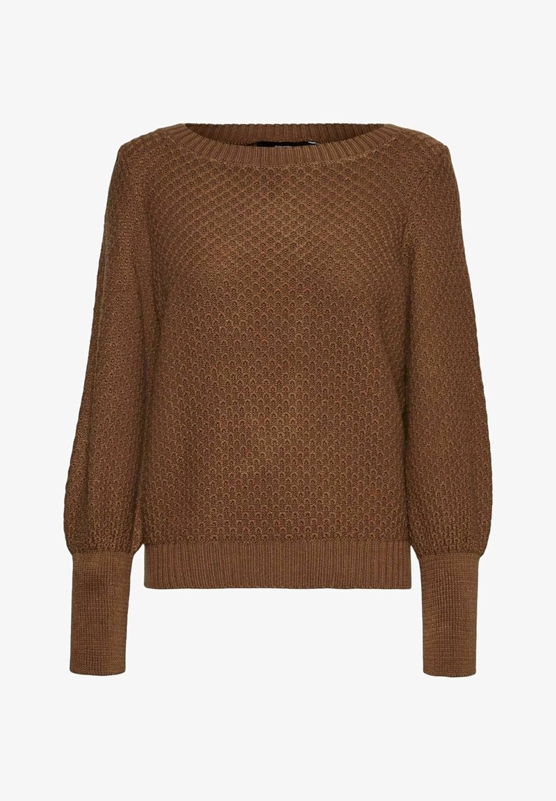 Vero Moda Curve Jersey de punto - mottled brown