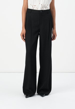 JDYRIVER WIDE PANT - Trousers - black