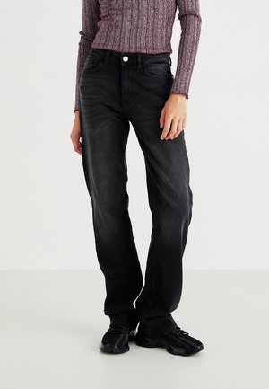 ONLEMILIE - Straight leg jeans - washed black