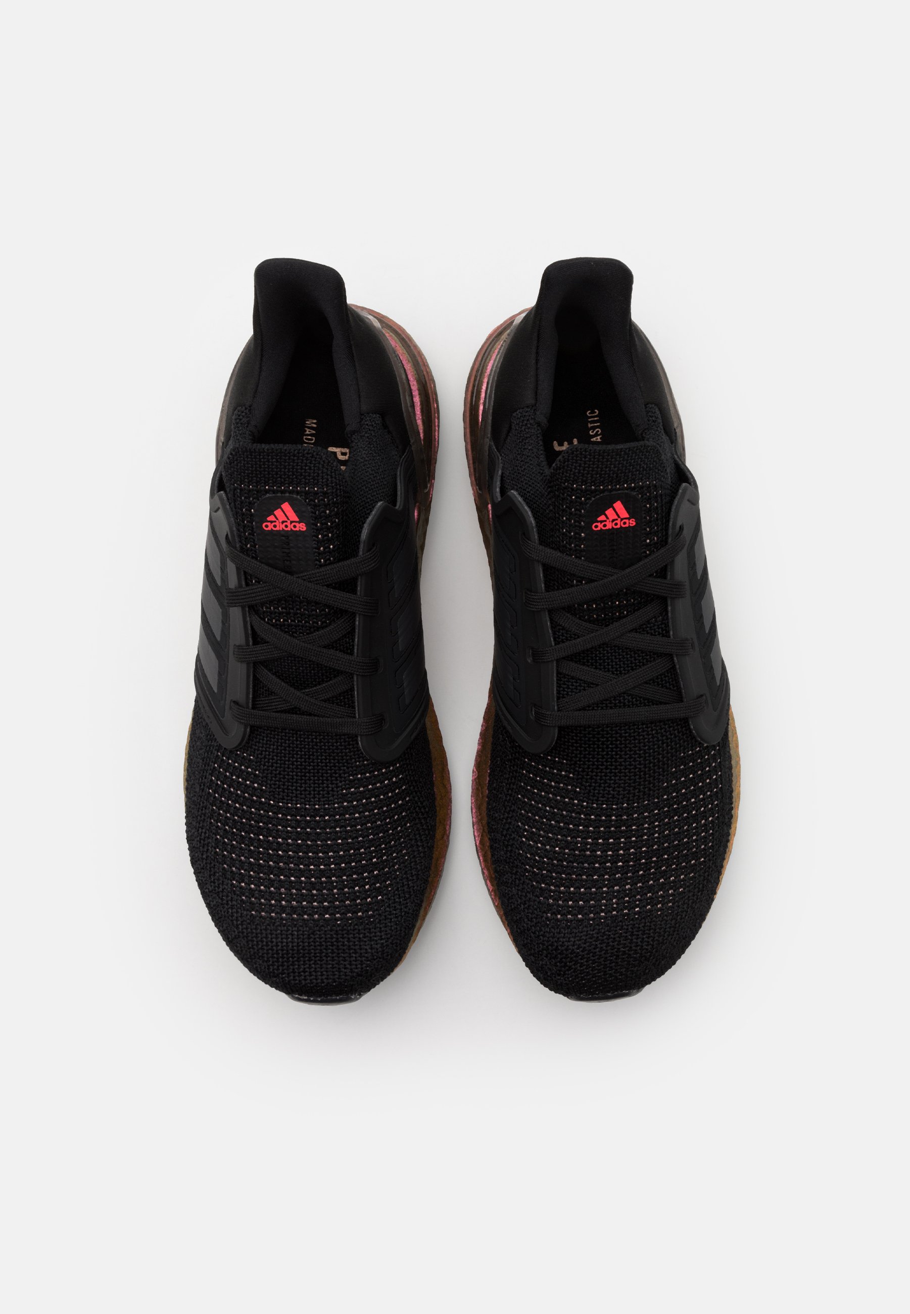 adidas Performance ULTRABOOST 20 PRIMEBLUE PRIMEKNIT RUNNING SHOES -  Hardloopschoenen neutraal - core black/grey five/signal pink/wit - Zalando .be