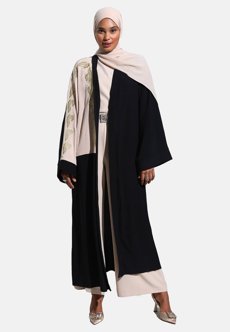 Modanisa EVENING ABAYA - REFKA - Cardigan - black beige/black - Zalando