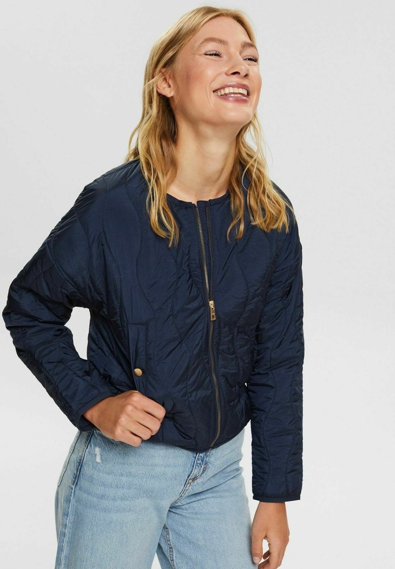 Damen Leichte Jacken | Esprit MIT DEKORATIVER STEPPUNG Übergangsjacke navy/dunkelblau - RJ32788 Damen Leichte Jacken | Esprit MIT DEKORATIVER STEPPUNG Übergangsjacke navy/dunkelblau - RJ32788