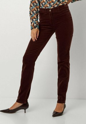 TONI STYLE BE LOVED - Stoffhose - dark red