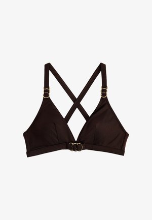 Koton, CROSS STRAPPY BIKINI TOP. - Top de bikini - brown