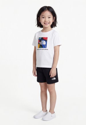 The North Face KID BOX PLAY REGULAR GRAPHIC UNISEX SET - Shorts - white/black